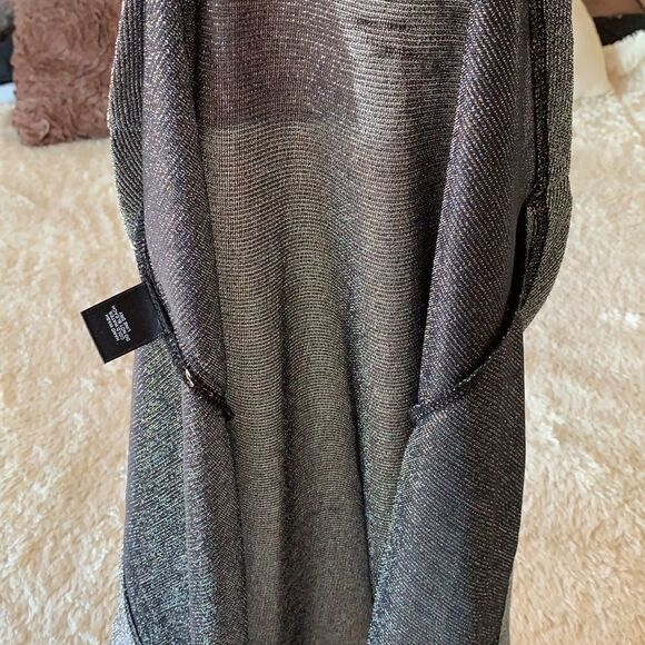 Double Zero (brand) Silver and black pencil skirt size M - Picture 7 of 11